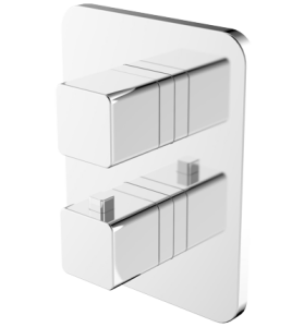 Omnires Parma PM7436CR bateria wannowa, podtynkowa, termostatyczna chrom