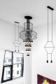 Lampa wisząca FLUSSO 43 czarna King Home JD0032-43P