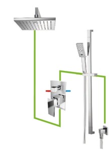 Omnires Fresh kompletny zestaw podtynkowy SYSFR11CR