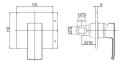 Paffoni Level Standard bateria natryskowa podtynkowa LES010CR