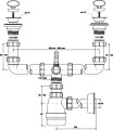 McAlpine CDBAWW-P Syfon zlewozmywakowy butelkowy podwójny 11/2X50mm z podłączeniem pralki lub zmywarki 
