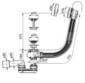 Syfon wannowy chrom X01305 Ravak