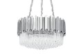Lampa wisząca IMPERIAL SILVER 60 - stal, kryształ King Home DW-D5688S.SILVER