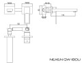 Kohlman NEXEN QW180U bateria umywalkowa podtynkowa
