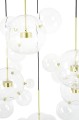 Lampa wisząca CAPRI DISC 5 złota - LED, aluminium, szkło King Home XCP9148-5A