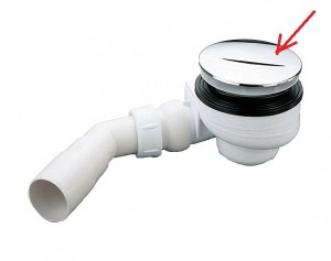 Radaway kapa do syfonu chrom TB90