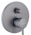 Emmevi Rubinetterie Piper 45019NO Bateria podtynkowa 2-drożna czarny mat
