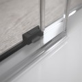 Radaway Idea Black KDD L110cm x P80cm Kabina prysznicowa 387063-54-01L  + 387061-54-01R