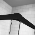 Radaway Idea Black KDD L110cm x P90cm Kabina prysznicowa 387063-54-01L  + 387060-54-01R