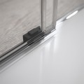 Radaway Idea Black KDD L110cm x P90cm Kabina prysznicowa 387063-54-01L  + 387060-54-01R