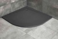 Radaway HKA9090-64 KYNTOS A 90x90 antracytowy brodzik półokrągły z konglomeratu marmurowego