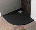 Radaway HKA9090-64 KYNTOS A 90x90 antracytowy brodzik półokrągły z konglomeratu marmurowego