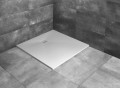 Radaway KYNTOS C 90x90 biały brodzik kwadratowy z konglomeratu marmurowego HKC9090-04
