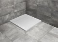Radaway TEOS C 100x100 biały brodzik kwadratowy z konglomeratu marmurowego HTC100100-04