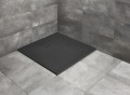 Radaway KYNTOS C 100x100 antracytowy brodzik kwadratowy z konglomeratu marmurowego HKC100100-64