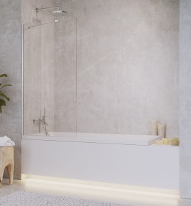 Radaway Idea PNJ 60 parawan nawannowy jednoczęściowy, szkło przejrzyste 600x1500mm, 10001060-01-01. Dostawa gratis!