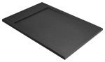 Radaway TEOS F 140×100 antracytowy brodzik prostokątny z konglomeratu marmurowego HTF140100-64