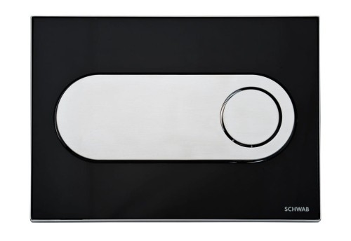 SCHWAB Circle 385302 Przycisk do spłukiwania dwudzielnego czarny