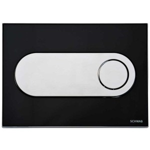 LIV/SCHWAB 256719 CIRCLE przycisk spłukujący szkło - czarny