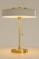 Lampa biurkowa ARTE biało-złota - aluminium, szkło King Home MT21409-3-350