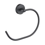 Gedy 2370 Eros wieszak ring czarny mat