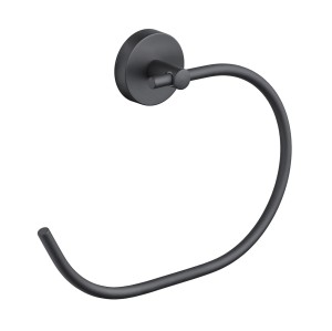 Gedy 2370 Eros wieszak ring czarny mat