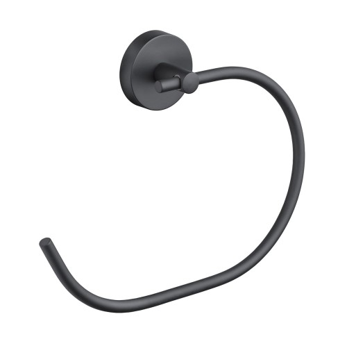 Gedy 2370 Eros wieszak ring czarny mat