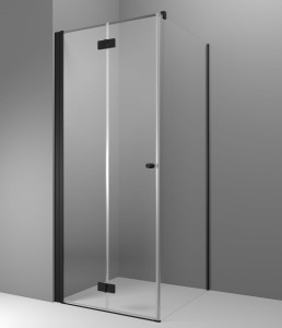 Radaway Nes Black KDJ B kabina kwadratowa/prostokątna drzwi 100 lewe 10025100-54-01L  do kompletowania ze ścianką boczną