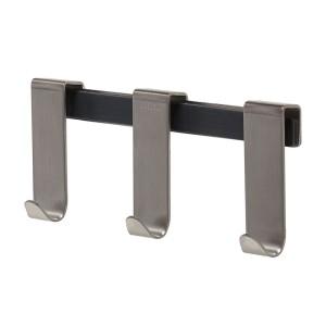 Tiger 1118130942 Listwa z haczykami prysznicowa Basic 6-8 mm Szczotkowana stal nierdzewna