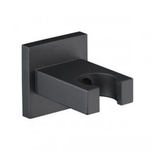 Uchwyt prysznicowy KWADRAT (mosiądz) czarny mat 4130/CZAR