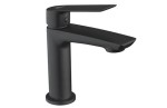 DEMM Rubinetterie Sleek bateria umywalkowa z korkiem klik-klak czarny mat 9910/K/CZAR