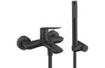 DEMM Rubinetterie Sleek bateria wannowa kompletna czarny mat 9900/CZAR