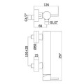 LIGHT bateria natryskowa zo chrom LIG168DCR Fonte