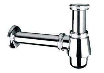 McAlpine 220CB Syfon umywalkowy butelkowy niski 1.1/4x32mm wykonany z mosiądzu pokryty warstwą chromu bez spustu