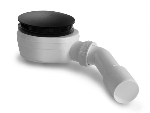 Radaway czarny syfon R580 Black do brodzików o odpływie fi 90cm