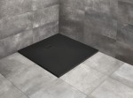 Radaway KYNTOS C 90x90 czarny brodzik kwadratowy z konglomeratu marmurowego HKC9090-54 