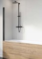 Radaway NES 8 Black PNJ I 50cm parwan nawannowy jednoczęściowy uchylny lewy czarny 10061050-54-01L. Dostawa gratis!