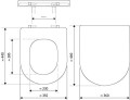 Geberit Deska Sedesowa duroplast 573075 pasująca do Keramag Renova Nr.1 Plan