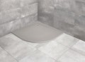 adaway HKA8080-74 KYNTOS A 80x80 cemento-cemento brodzik półokrągły z konglomeratu marmurowego