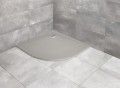 adaway HKA8080-74 KYNTOS A 80x80 cemento-stalowy brodzik półokrągły z konglomeratu marmurowego