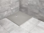 Radaway KYNTOS C 100x100 cemento brodzik kwadratowy z konglomeratu marmurowego HKC100100-74