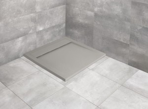 Radaway TEOS C cemento 80x80 brodzik kwadratowy z konglomeratu marmurowego HTC8080-74