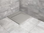 Radaway TEOS C cemento 100x100 brodzik kwadratowy z konglomeratu marmurowego HTC100100-74