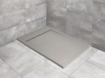 Radaway TEOS F 110×90 cemento brodzik prostokątny z konglomeratu marmurowego HTF11090-74