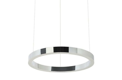 Lampa wisząca RING 40 srebrna - LED, stal polerowana King Home JD8169-40.SILVER