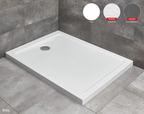 Radaway Doros F Stone White brodzik kwadratowy do montażu na podłodze