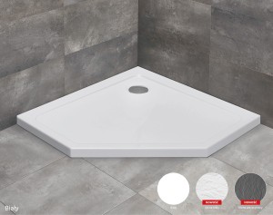 Radaway DOROS PT 900x900x50 STONE WHITE brodzik pięciokątny SDRPT9090-01-04S