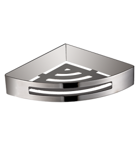 Omnires UNI UN10332CR Narożny koszyk prysznicowy mocowany do ściany chrom