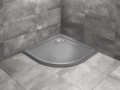 Radaway Doros A 900x900x45 Stone Antracyt brodzik półokrągły płytki SDRA9090-01-64S.jpg