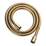Omnires 023-XGL wąż prysznicowy złoty, osłona stalowa 150cm